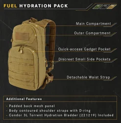 Condor Outdoor Fuel Hydration Backpack 18L | SALE